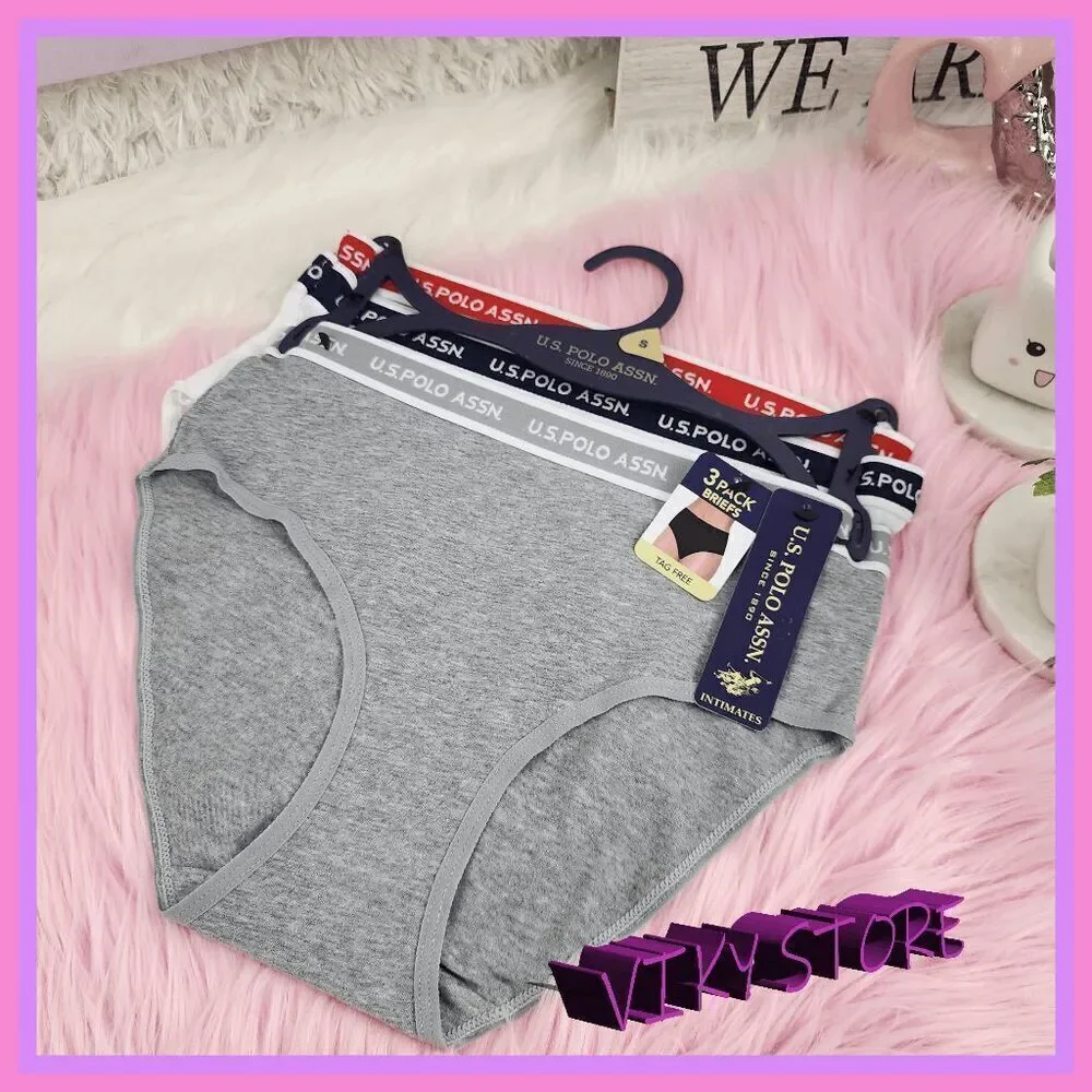 💖 NWT U.S POLO ASSN 3 Pack Briefs Tag Free Small S Multicolor #7234 💖